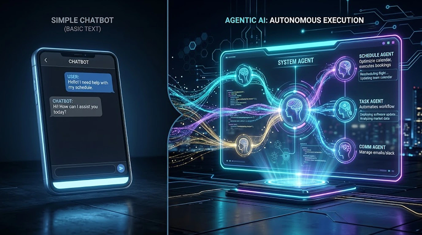 Agentic AI vs Chatbots: Why 2026 Is the Year of Autonomous Business Workflows