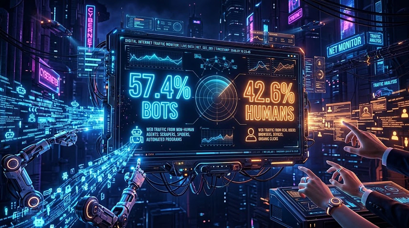 AI Agents Now Generate 57% of Web Traffic